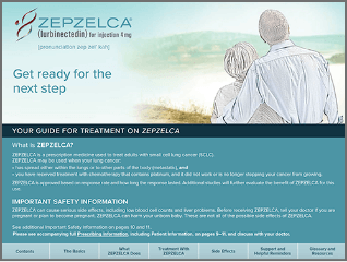 ZEPZELCA Patient Information Brochure cover