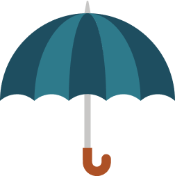 Illustration of an umbrella.
