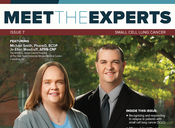 Thumbnail of MEET THE EXPERT Issue 7 with a picture of Michael Smith, PharmD, BCOP, and Jo-Ellen Woodruff, APRN-CNP.